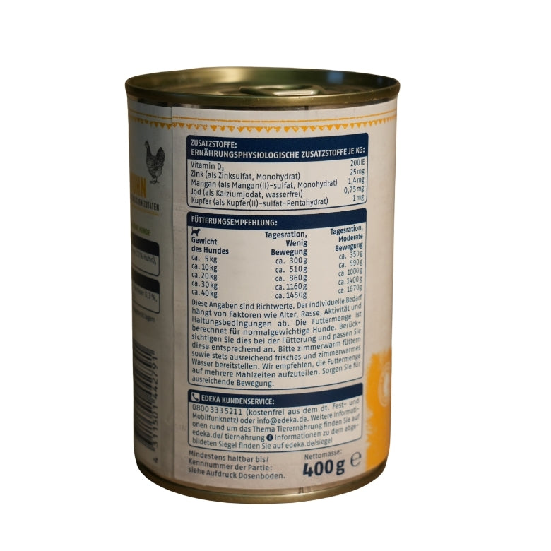 EDEKA Naturals Hunde Premium-Mahlzeit Huhn mit natürlichen zutaten (Mono Protein)