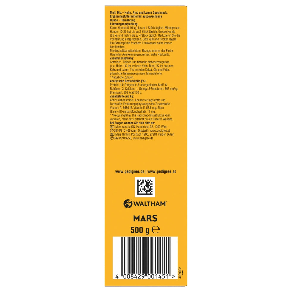 PEDIGREE® BISCROK™ Karton Multi Mix 500g