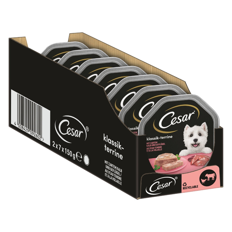 CESAR® Schale Klassik-Terrine Kalb & Geflügel 150g