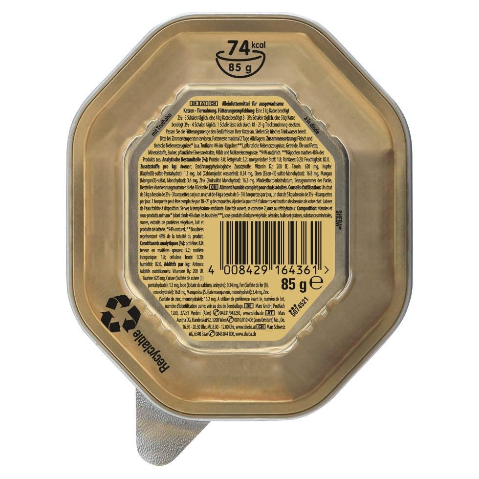 SHEBA® Schale Sauce Collection mit Pute in heller Sauce 85g