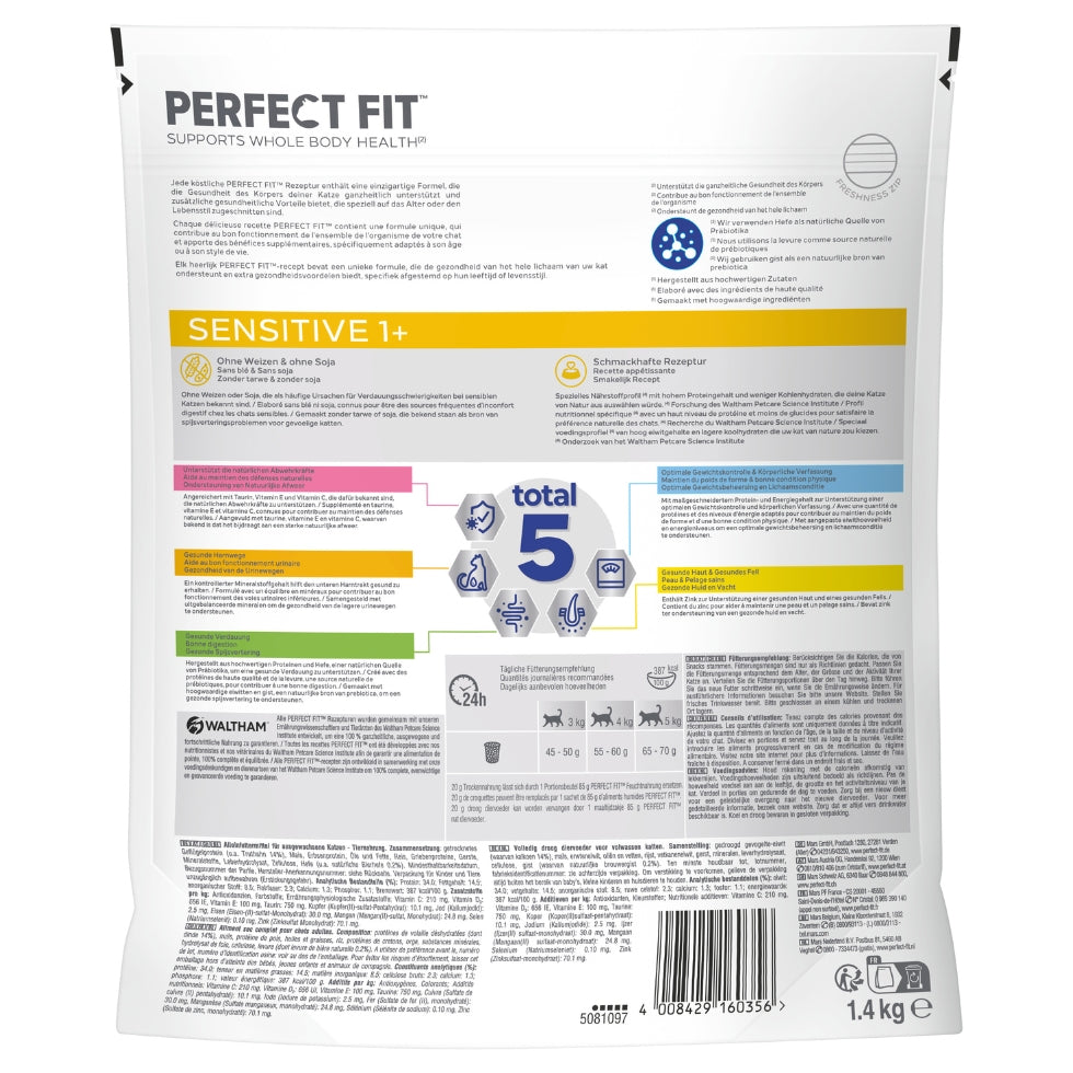 PERFECT FIT™ Katze Portionsbeutel Senior 7+ mit Truthahn und Karotten 85g