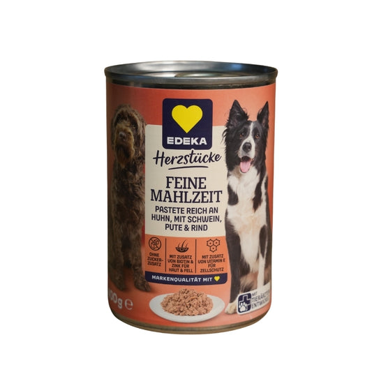 EDEKA Herzstücke Feine Mahlzeit Pastete Reich an Huhn, mit Schwein, Pute & Rind