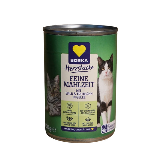 EDEKA Herzstücke Feine Mahlzeit mit Wild & Truthan in gelee