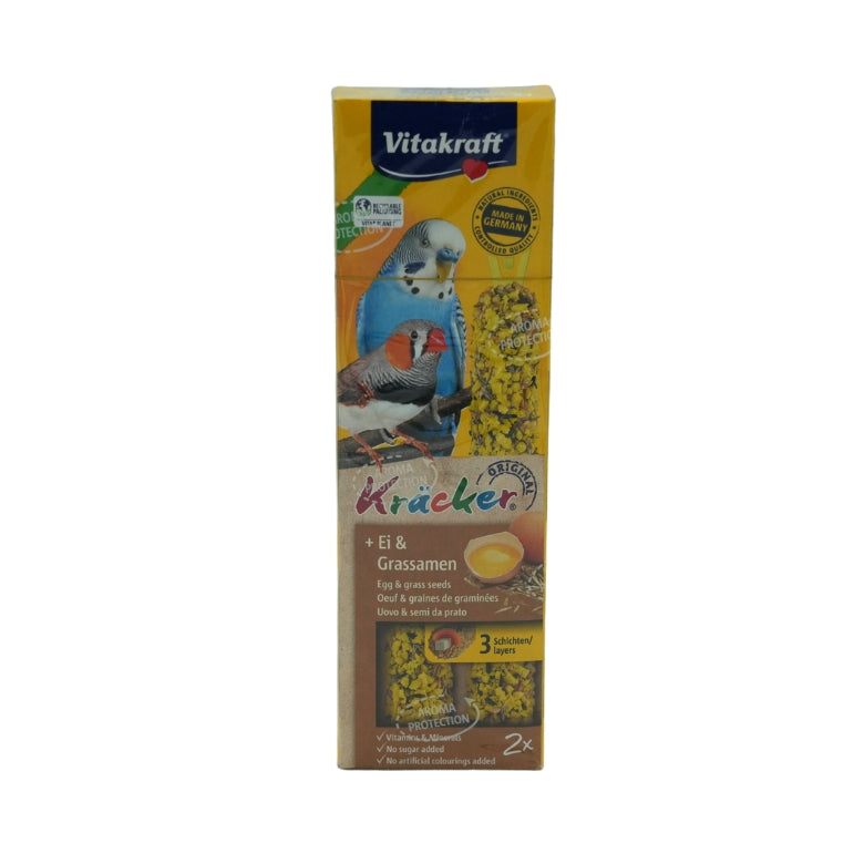 Vitakraft Kräcker Ei & Grassamen 2er