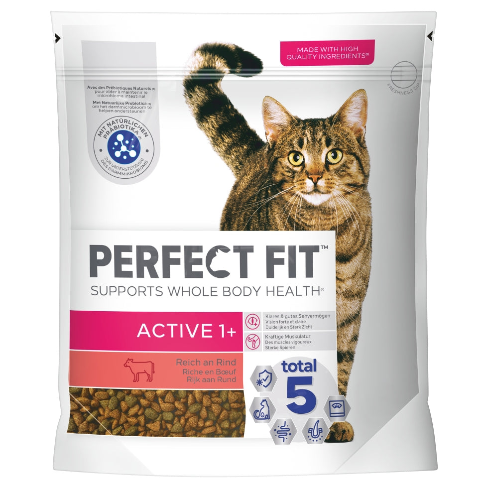 PERFECT FIT™ Katze Beutel Active 1+ mit Rind 1,4kg