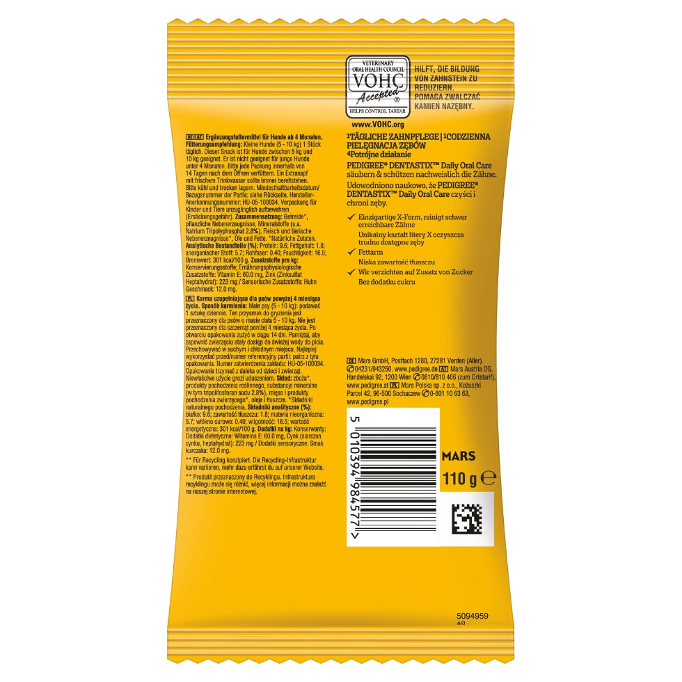 PEDIGREE® DENTASTIX™ Daily Oral Care für kleine Hunde 7 Stück