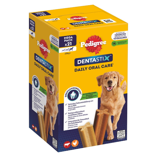 PEDIGREE® DENTASTIX™ Daily Oral Care Multipack für große Hunde 3x7 Stück