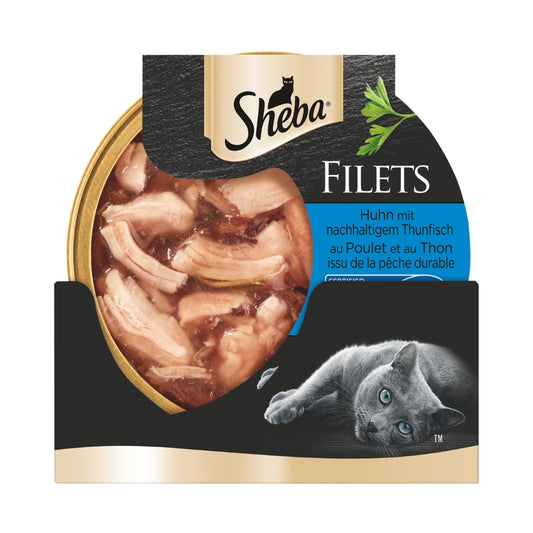 SHEBA® Filets Schale Huhn & Thunfisch in Sauce MSC 60g