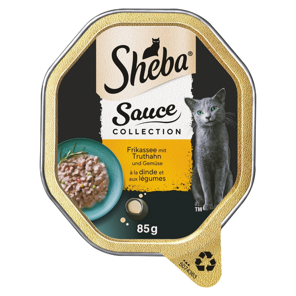 SHEBA® Schale Sauce Collection Frikassee mit Truthahn und Gemüse 85g