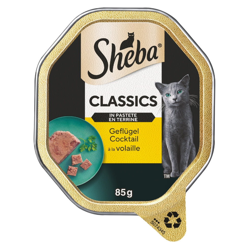 SHEBA® Classics Schale Geflügel Cocktail Pastete 85g