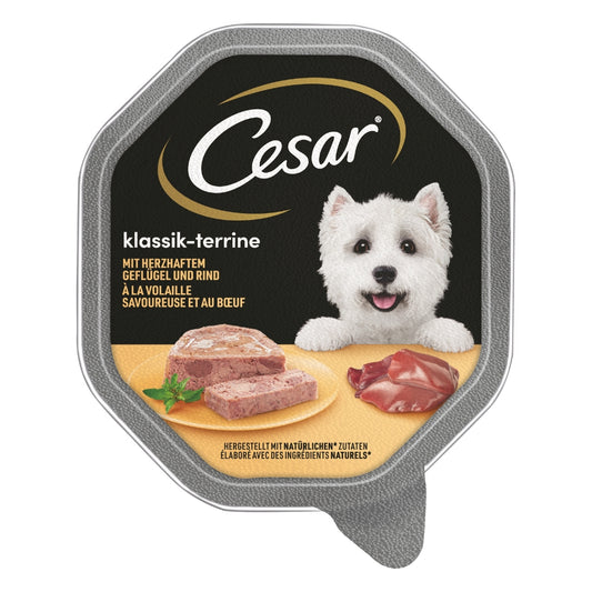 CESAR® Schale Klassik-Terrine Geflügel & Rind 150g