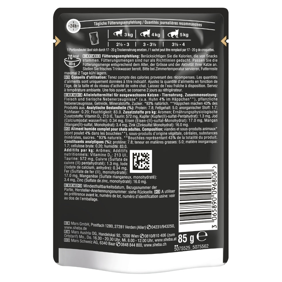 SHEBA® Selection Portionsbeutel Huhn in Sauce 85g