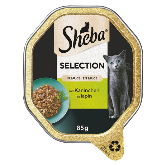 SHEBA® Selection Schale Kaninchen in Sauce 85g