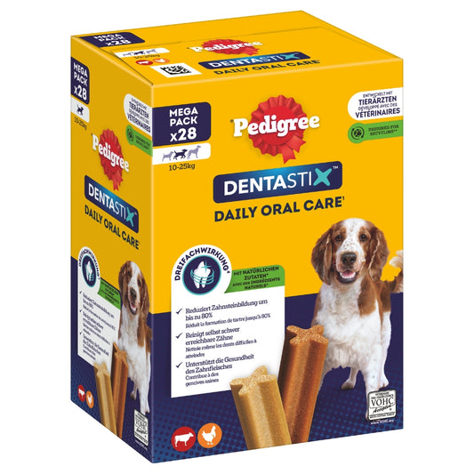 PEDIGREE® DENTASTIX™ Daily Oral Care Multipack für mittelgroße Hunde 4x7 Stück
