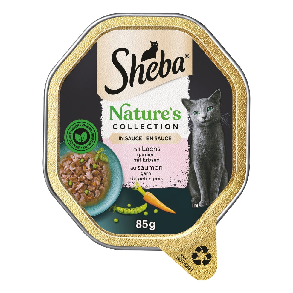 SHEBA® NATURE'S COLLECTION Schale Lachs in Sauce 85g