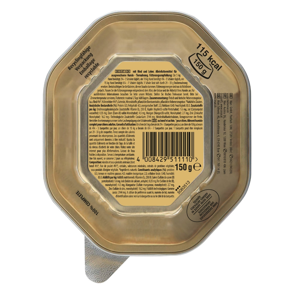 CESAR® Schale Klassik-Terrine Rind & Leber 150g