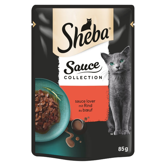 SHEBA® Portionsbeutel Sauce Collection Sauce Lover mit Rind 85g